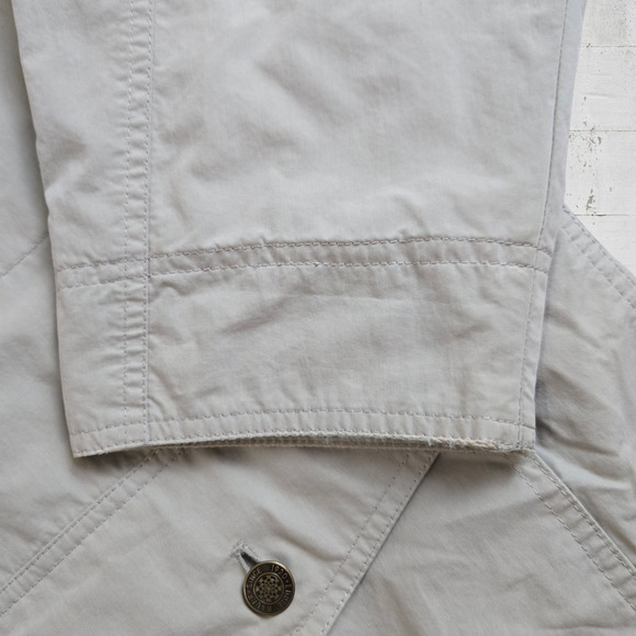 90s Vintage Khaki Canvas Midweight Eddie Bauer Golf Utility Jacket Size Medium - Picture 7 of 14